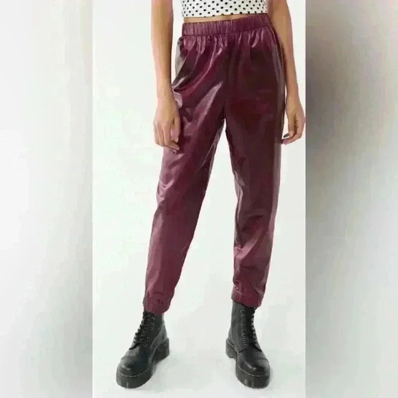 Urban Renewal Pants - Urban Renewal Remnants Shine Jogger Pant Size M